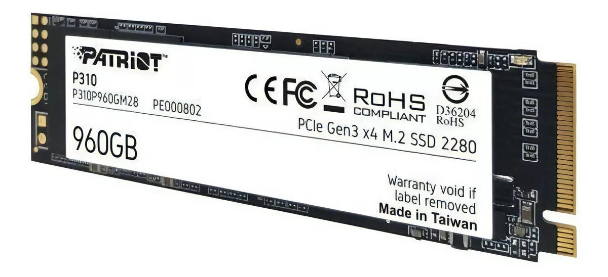Unidad Ssd M.2 Patriot 960Gb (P310P960Gm28) P310,Nvme, 2280