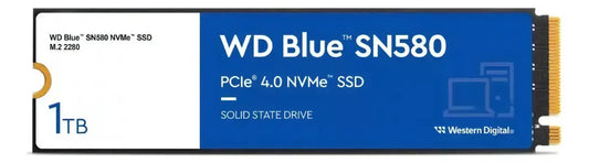 Unidad Ssd M.2 Wd 1Tb (Wds100T3B0E) Blue Sn580, Pcie 4.0, Nvme, 3D Nand, 2280