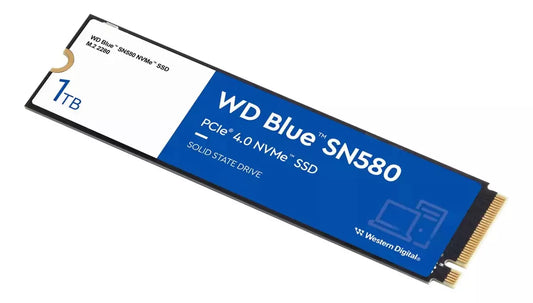 Unidad Ssd M.2 Wd 1Tb (Wds100T3B0E) Blue Sn580, Pcie 4.0, Nvme, 3D Nand, 2280