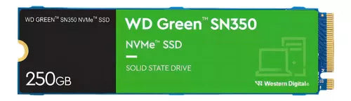 Unidad Ssd M.2 Wd 250Gb (Wds250G2G0C) Green Sn350, Pcie 3.0, Nvme, 2280