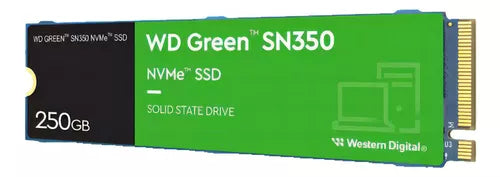 Unidad Ssd M.2 Wd 250Gb (Wds250G2G0C) Green Sn350, Pcie 3.0, Nvme, 2280