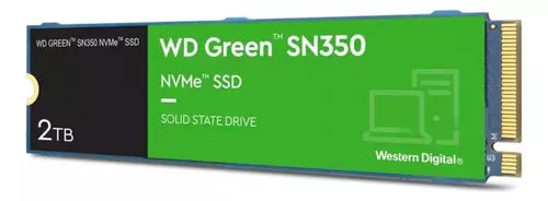 Unidad Ssd M.2 Wd 2Tb (Wds200T3G0C) Green Sn350, Pcie 3.0, Nvme, 2280