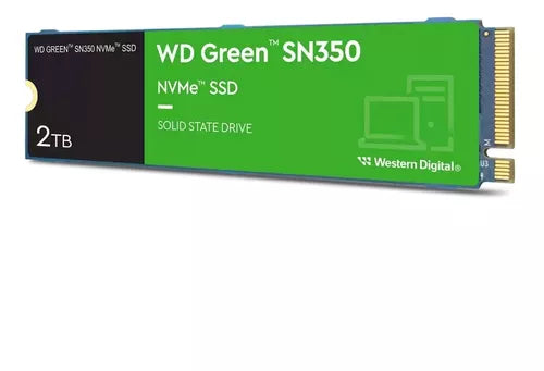 Unidad Ssd M.2 Wd 2Tb (Wds200T3G0C) Green Sn350, Pcie 3.0, Nvme, 2280