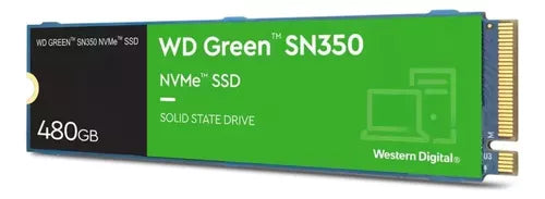 Unidad Ssd M.2 Wd 480Gb (Wds480G2G0C) Green Sn350, Pcie 3.0, Nvme, 2280