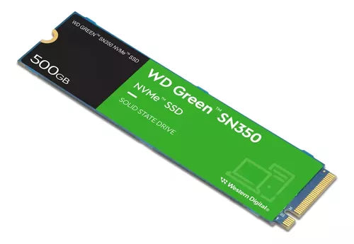 Unidad Ssd M.2 Wd 500Gb (Wds500G2G0C) Green Sn350, Pcie 3.0, Nvme, 2280