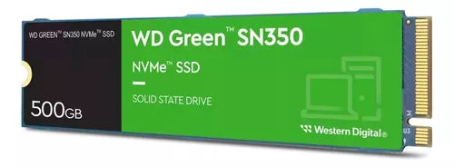 Unidad Ssd M.2 Wd 500Gb (Wds500G2G0C) Green Sn350, Pcie 3.0, Nvme, 2280