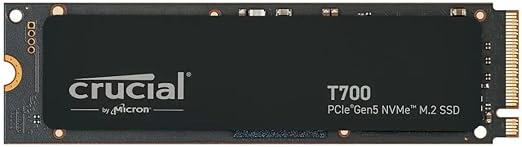 Unidad Ssd M.2 Crucial 1Tb (Ct1000T700Ssd3) T700,Pcie 5.0, Gen5, Nvme