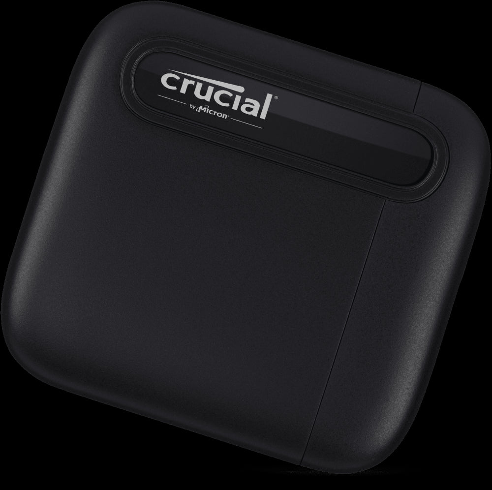 Unidad Ssd Portable Crucial 2Tb (Ct2000X6Ssd9) X6, Usb 3.2, Usb-C, Negro