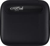 Unidad Ssd Portable Crucial 500Gb (Ct500X6Ssd9) X6, Usb 3.2, Usb-C, Negro