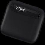 Unidad Ssd Portable Crucial 500Gb (Ct500X6Ssd9) X6, Usb 3.2, Usb-C, Negro