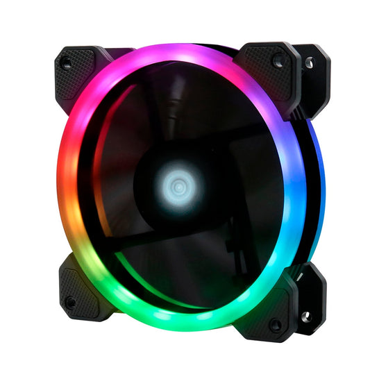 Ventilador Game Factor Fg-400 Rgb, 120Mm, 1500Rpm, Negro - Requiere Kit Fkg400 Para Su Funcionamiento