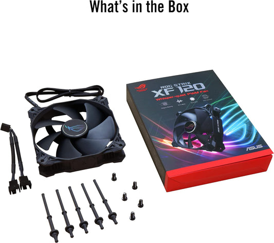 Ventilador Gabinete Asus (Rog Strix Xf120/Xf120A1/Bk//) Individual,Para Gabinete Y/O Radiador,Negro