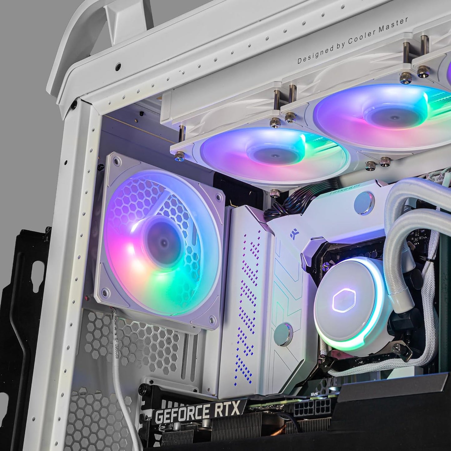 Ventilador Gabinete Cooler Master (Mfz-M2Dw-243P2-R1) Mobius 120P Argb White 3-Pack