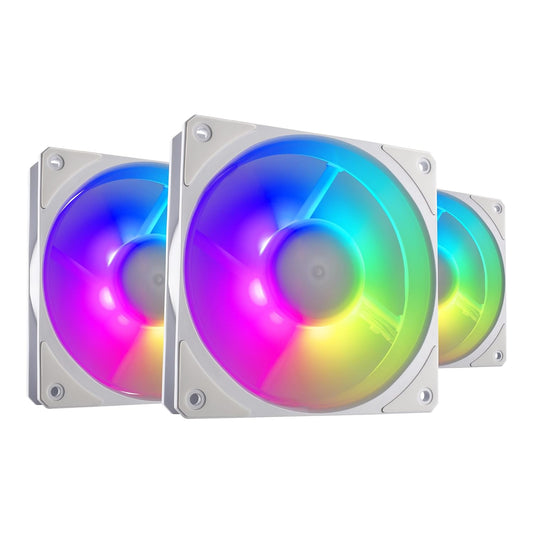 Ventilador Gabinete Cooler Master (Mfz-M2Dw-243P2-R1) Mobius 120P Argb White 3-Pack