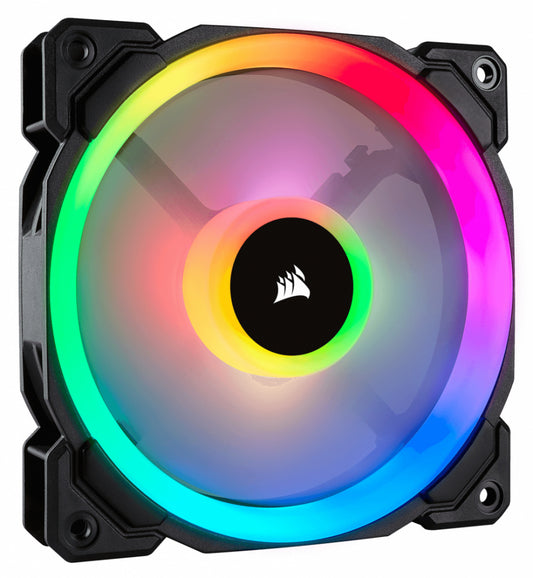 Ventilador Gabinete Corsair (Co-9050071-Ww) Ll120Rgb Luz Dual, 120Mm, Negro
