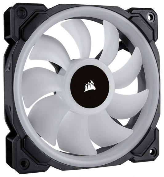 Ventilador Gabinete Corsair (Co-9050072-Ww) Ll120Rgb,Luz Dual,120Mm Pwm,3*Fan,Node Incluido,Negro