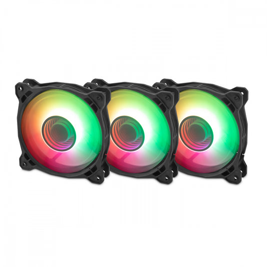 Ventilador Gamer Yeyian Argb Ytk-120Al-01 Typhoon/120Mm/Kit 3/Argb