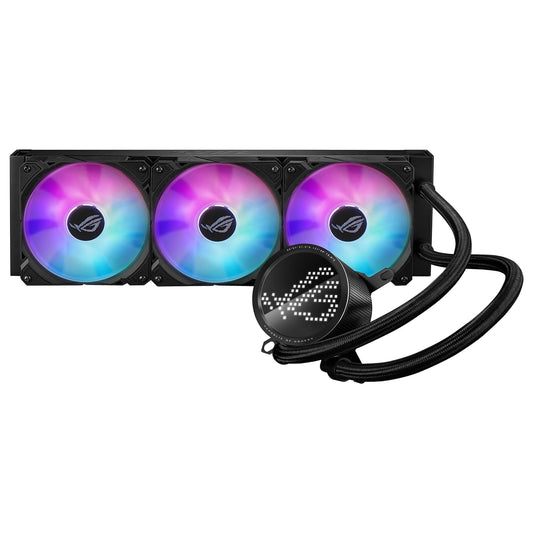 Ventilador P/Cpu Asus (Rog Ryuo Iii 360 Argb) Aurasync Rgb,3 Fans 120Mm,Enfriamiento Liquido