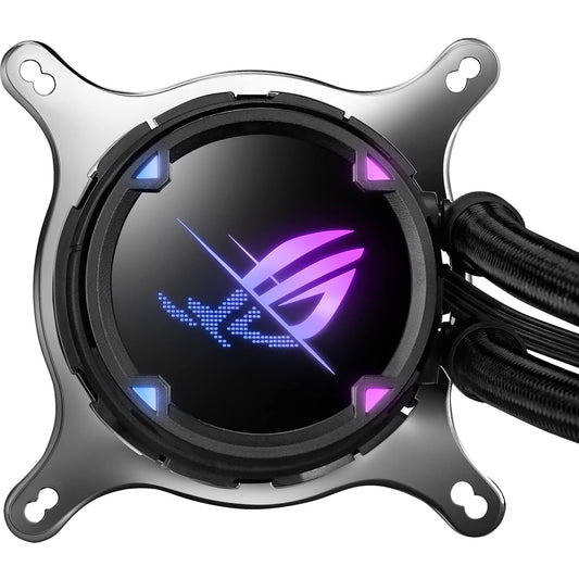 Ventilador P/Cpu Asus (Rog Strix Lc Ii 240 Argb) Aura Sync Rgb,2 Fans 120Mm,Enfriamiento Liquido