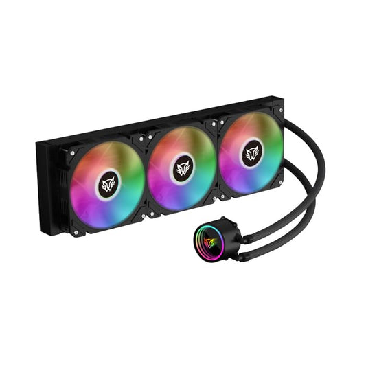 Ventilador P/Cpu Balam Rush (Br-937344) Hydrox Pro Hx30,360Mm,3 Fan 120Mm,Enfriamiento Liq,Negro