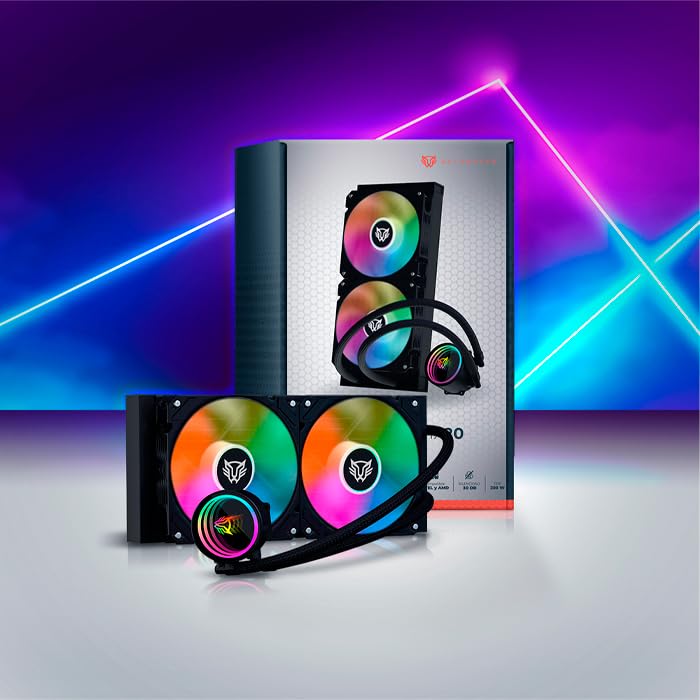 Ventilador P/Cpu Balam Rush (Br-937368) Hydrox Pro Hx20,240Mm,2 Fan 120Mm,Enfriamiento Liq,Negro