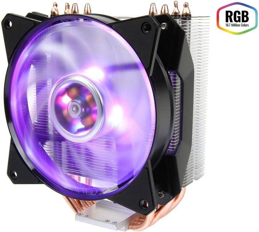 Ventilador P/Cpu Cooler Master (Map-T4Pn-220Pc-R1) Ma410P,120Mm Air Balance Rgb, Lga1200/Am4