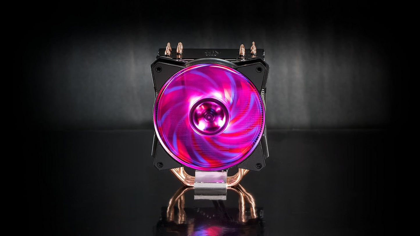 Ventilador P/Cpu Cooler Master (Map-T4Pn-220Pc-R1) Ma410P,120Mm Air Balance Rgb, Lga1200/Am4