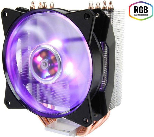 Ventilador P/Cpu Cooler Master (Map-T4Pn-220Pc-R1) Ma410P,120Mm Air Balance Rgb, Lga1200/Am4