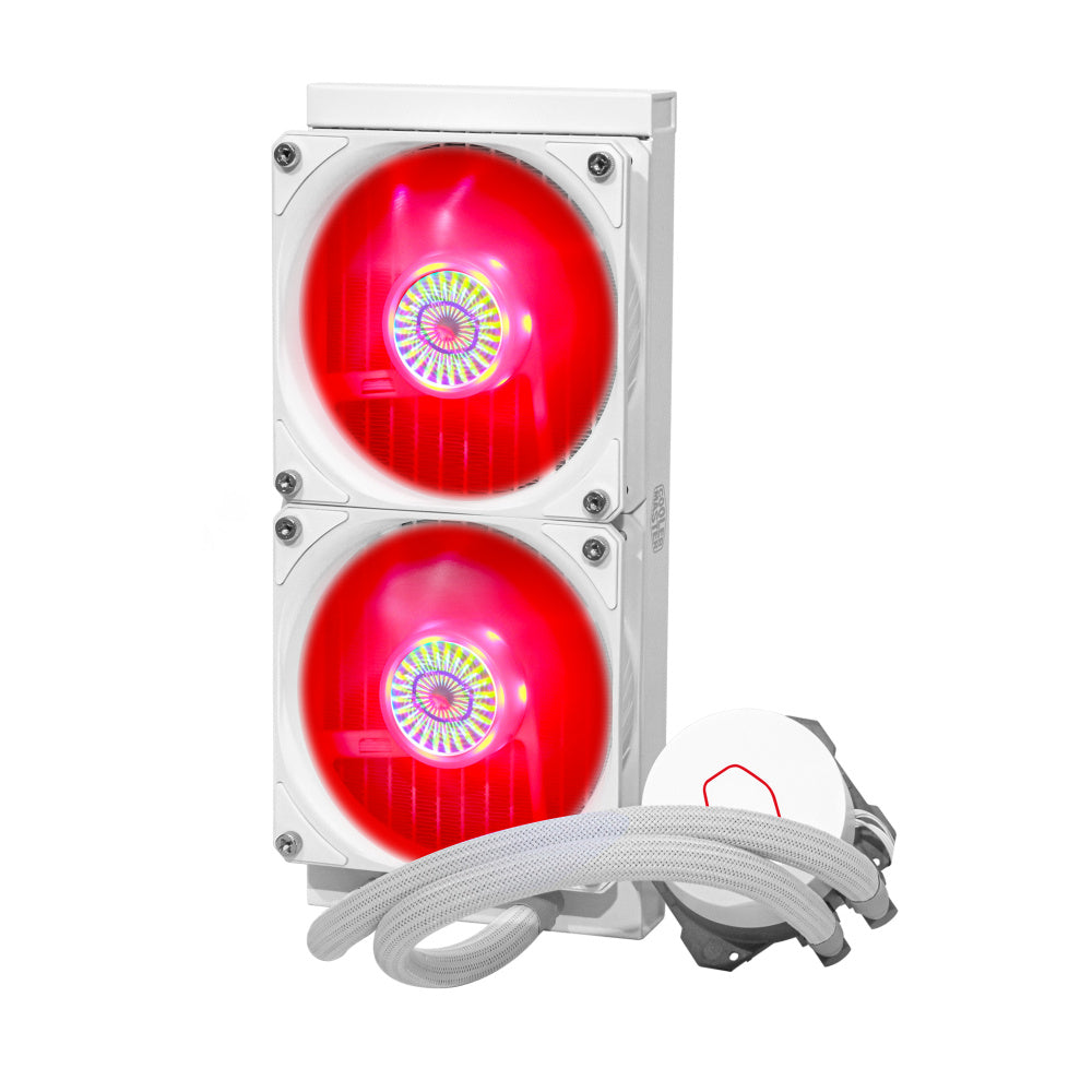 Ventilador P/Cpu Cooler Master (Mlw-D24M-A18Pc-Rw) Masterliquidml240L V2 Rgb Edicion Blanca