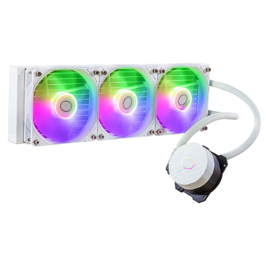 Ventilador P/Cpu Cooler Master (Mlw-D36M-A18Pz-Rw)Masterliquid 360L V2 Argb, Blanco, 3*Fans 120Mm