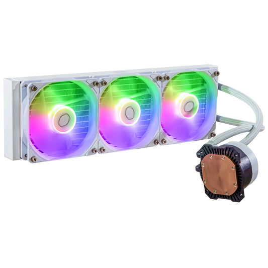 Ventilador P/Cpu Cooler Master (Mlw-D36M-A18Pz-Rw)Masterliquid 360L V2 Argb, Blanco, 3*Fans 120Mm