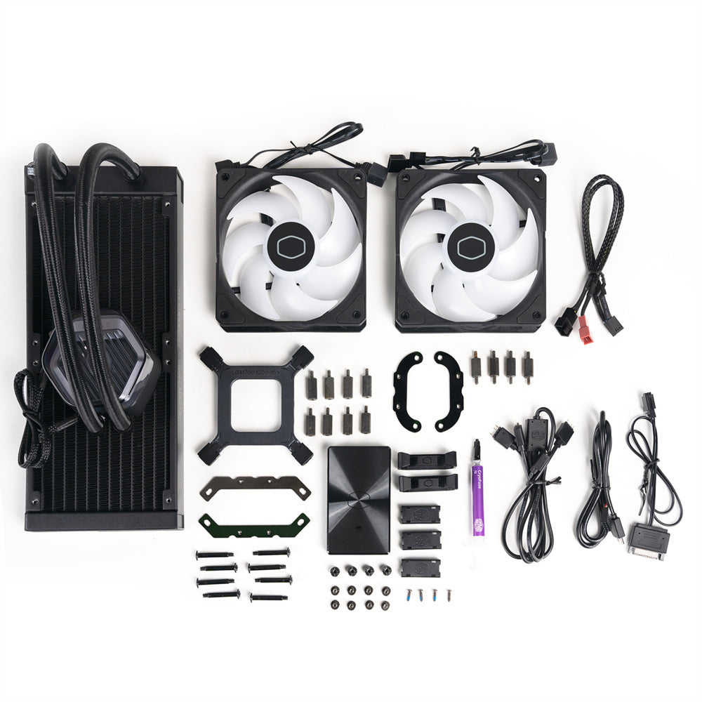 Ventilador P/Cpu Cooler Master (Mlx-D24M-A25Pz-R1)Masterliquid 240 Atmosargb4Pwmlga1700/Am5Negro