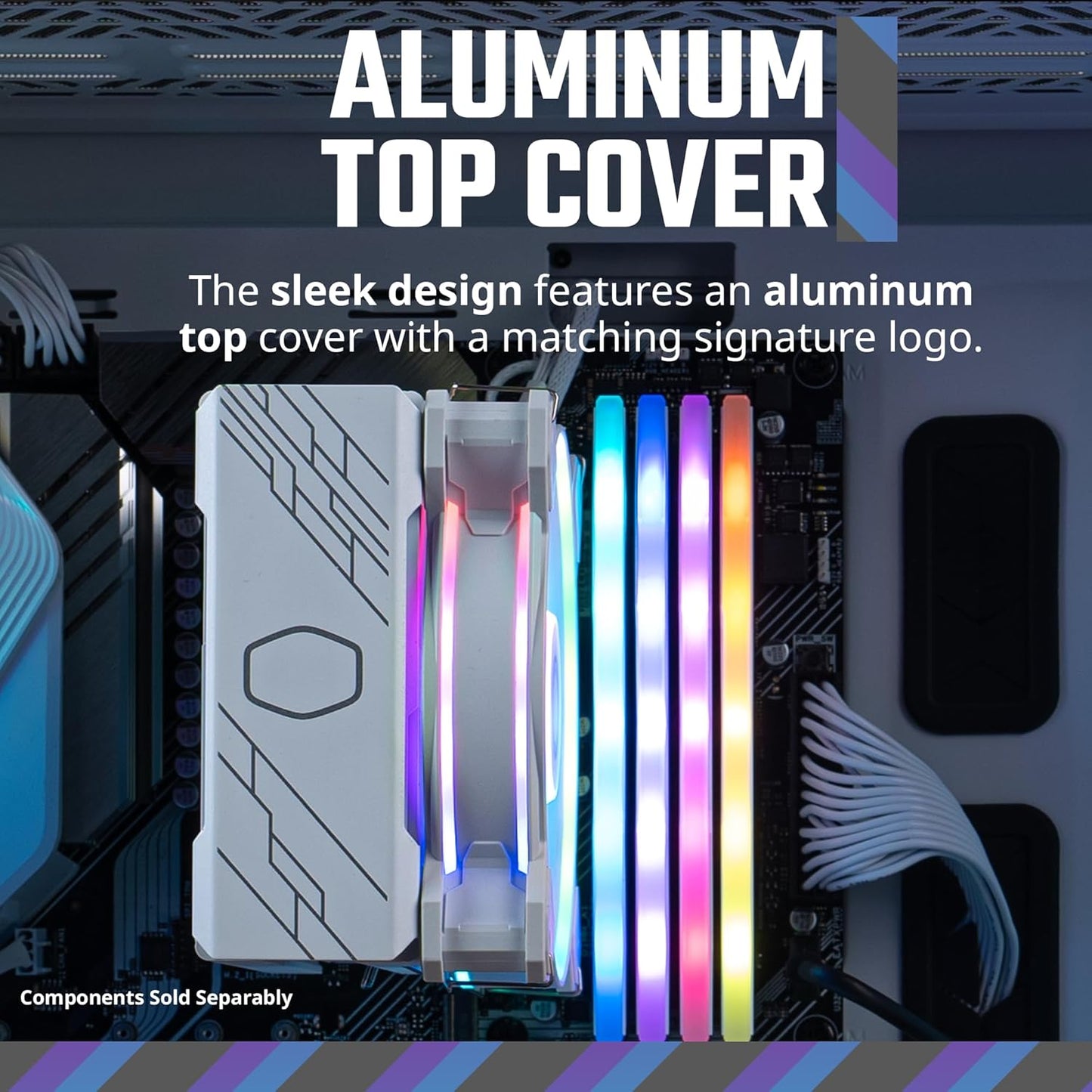 Ventilador P/Cpu Cooler Master (Rr-S4Ww-20Pa-R1) Hyper 212 Halo Whitergb Lga1700/Am5