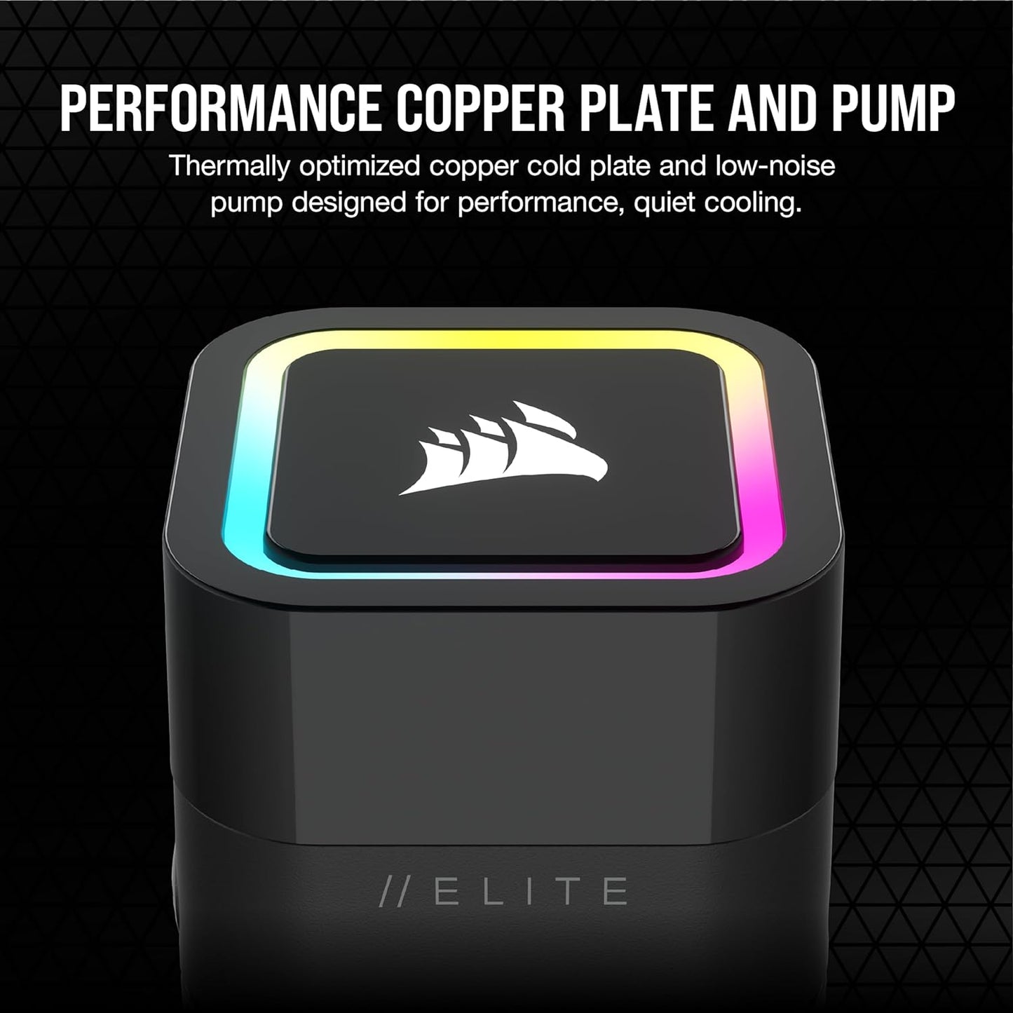 Ventilador P/Cpu Corsair (Cw-9060064-Ww2) H60X Rgb Elite,120Mm,1 Fan,Enfriamiento Liquido