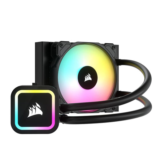 Ventilador P/Cpu Corsair (Cw-9060064-Ww2) H60X Rgb Elite,120Mm,1 Fan,Enfriamiento Liquido