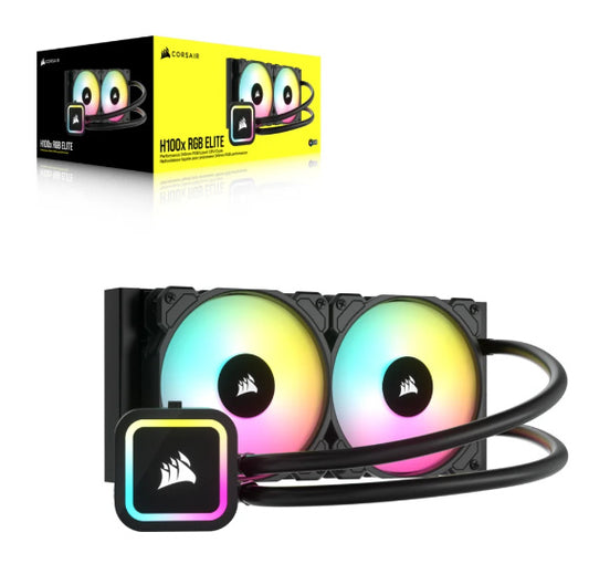 Ventilador P/Cpu Corsair (Cw-9060065-Ww2) H100X Rgb Elite240Mm2 Fansenfriamiento Liquido
