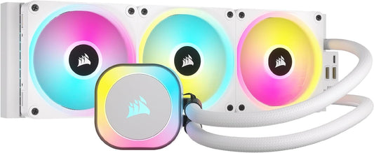 Ventilador P/Cpu Corsair (Cw-9061006-Ww) Icue Link H150I Rgb Aio,360Mm,3 Fan,Blanco