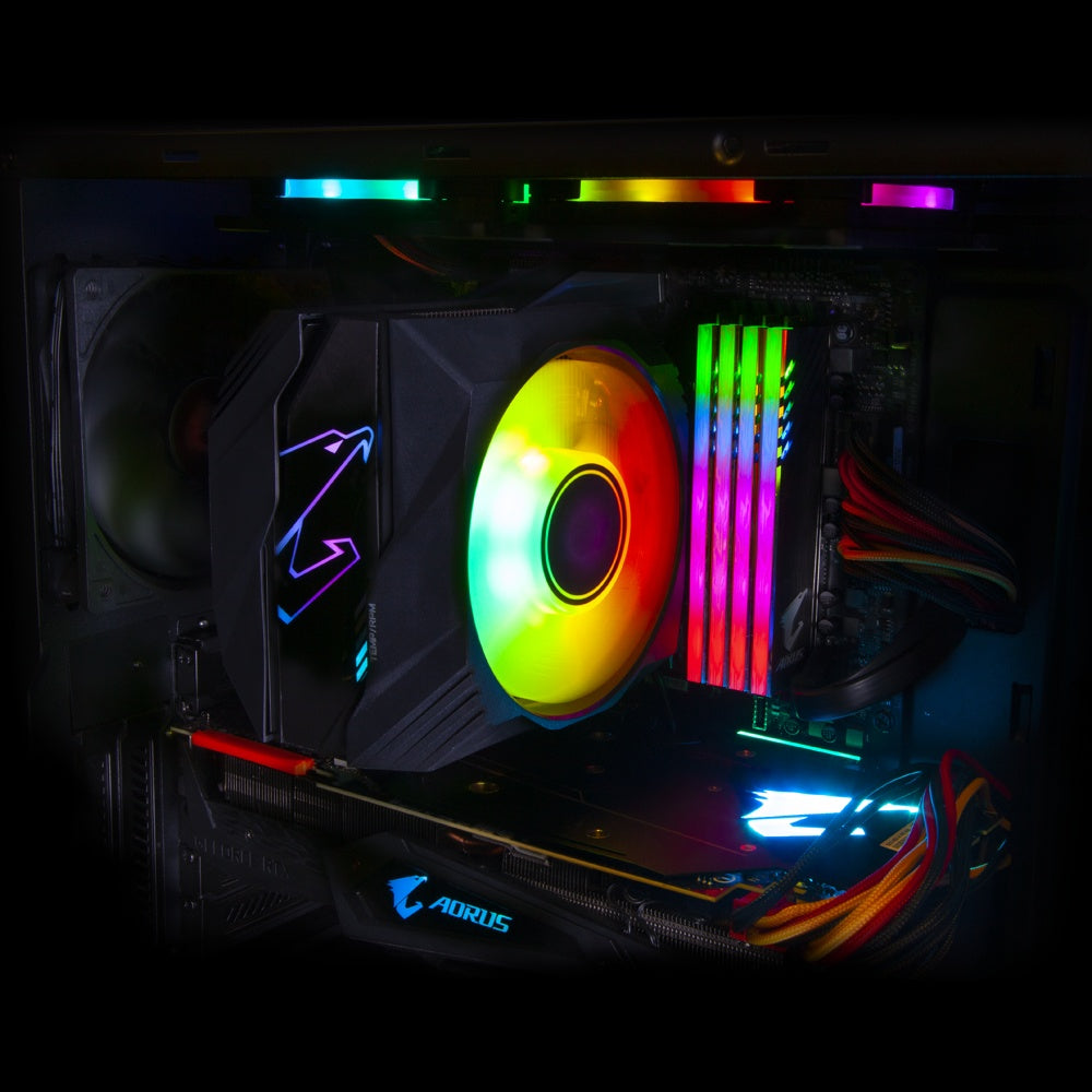 Ventilador P/Cpu Gigabyte (Gp-Atc800) Rgb 120Mm,12V,Para Intel/Amd