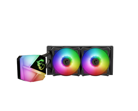 Ventilador P/Cpu Msi (Mag Coreliquid C240) Argb,2Fan,240Mm,Socket 1700, Am5,Enfriamiento Liquido