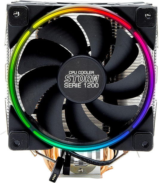 Ventilador P/Cpu Yeyian (Ac1200) Storm 1200,120Mm,Rgb,1000-1800 Rpm
