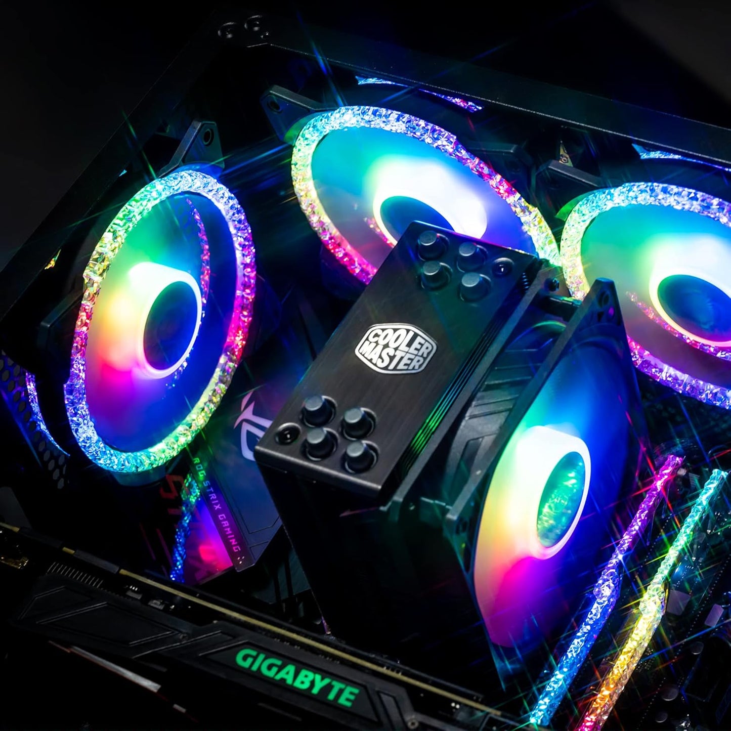 Ventilador P/Gabinete Cooler Master (Mfy-B2Dn-20Npa-R1) Mf120 Prismatic Argb 4Pwm 30 Leds 120Mm