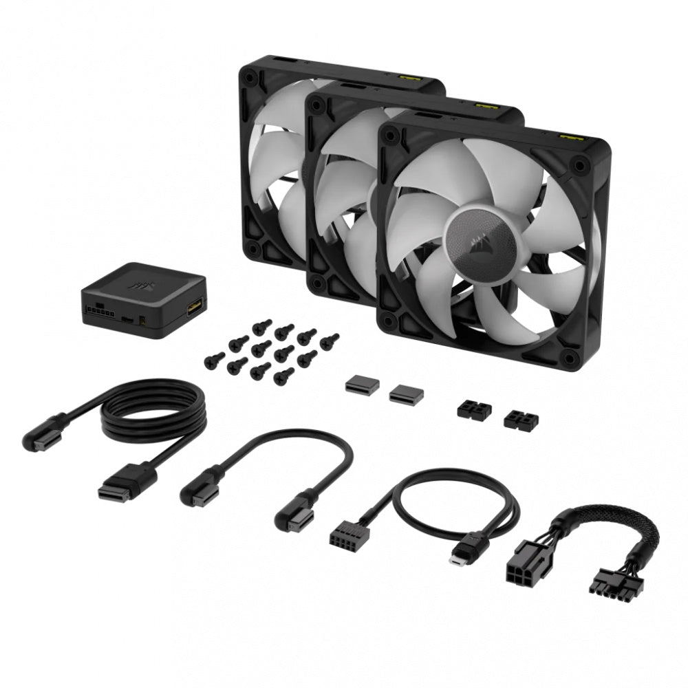 Ventilador P/Gabinete Corsair (Co-9051018-Ww) Icue Link Rx120 Rgb3 Fan120Mmnegro