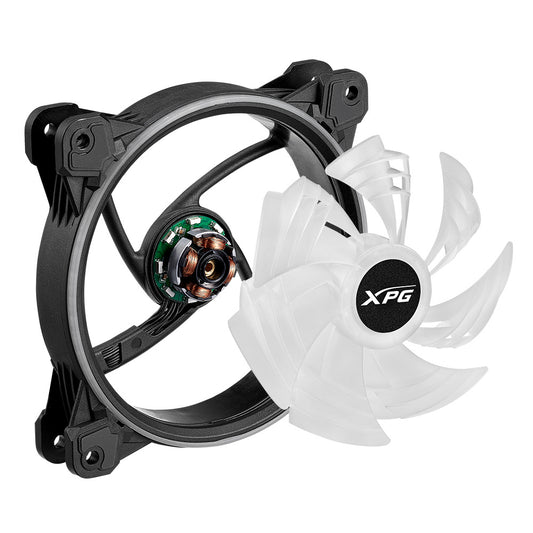 Ventilador Xpg Hurricane 120Mm Argb Pwm (Hurricane120Argbpwm-Bkcww)