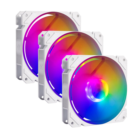 Ventiladores P/Gabinete Balam Rush (Br-937979) Eol Ox Blaze Ex70Kwrgb120 Mm3 Fanblanco