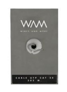 Wam Bobina De Cable Cat5E Utp, 305 Metros, Gris