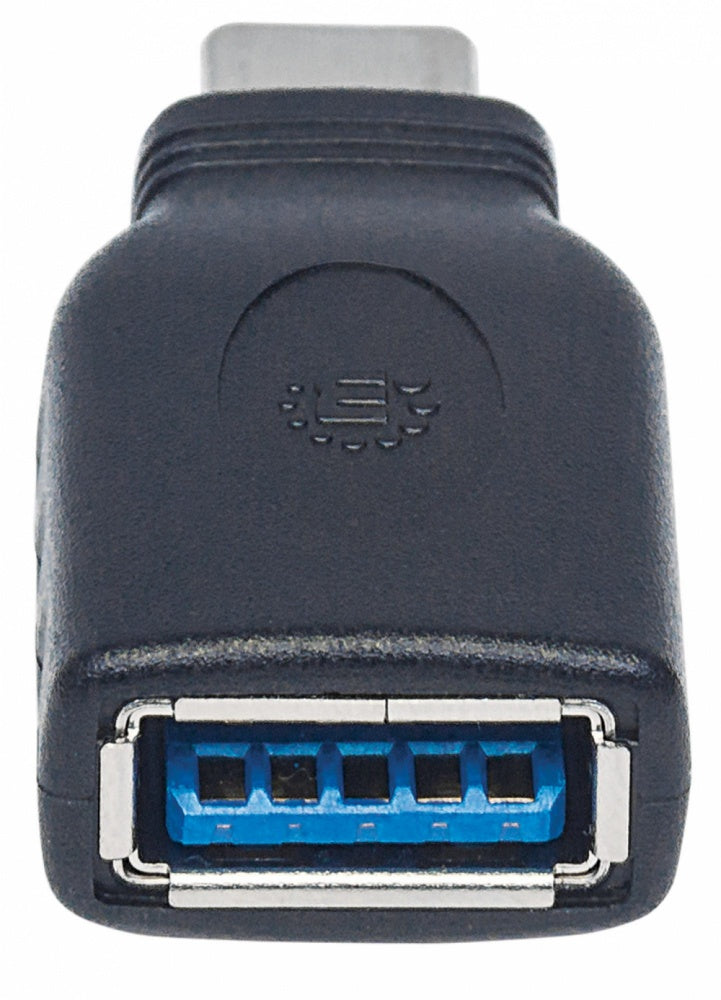Manhattan Adaptador Usb C Macho - Usb A Hembra, Negro