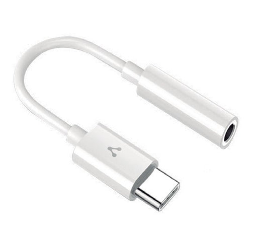 Adaptador Vorago Usb Tipo C A 3.5 Mm Audio Out Mic In Blanco Adp-209