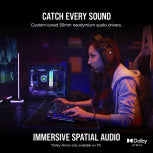 Audifonos Corsair (Ca-9011235-Na) Hs80 Rgb Wireless,Inalambricos,Carbon