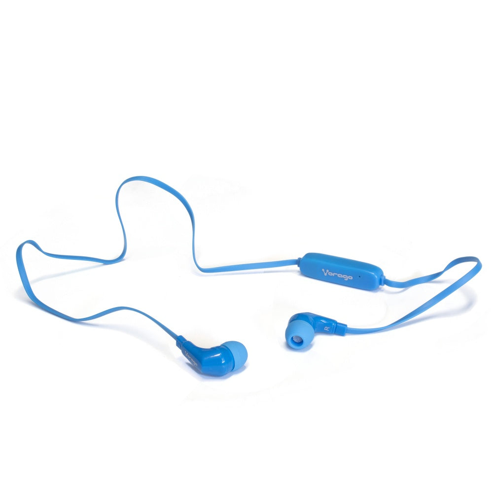 Vorago Audífonos Intrauriculares Con Micrófono 103, Inalámbrico, Bluetooth, Azul