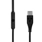 Audifonos Vorago Tipo C Aislamiento Superbass 1.2Mt Manos Libres Negro Ep-306-Bk